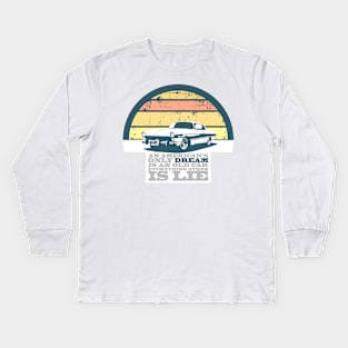 old car design by ironpalette Kids Long Sleeve T-Shirt